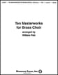 TEN MASTERWORKS FOR BRASS CHOIR cover